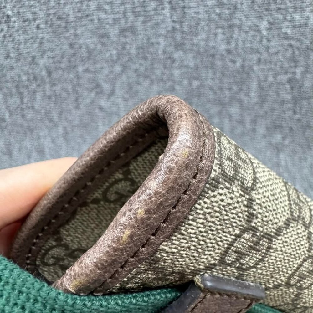 GUCCI Neo Vintage Brown Canvas Belt Bag 599-030825 - Picture 9 of 16